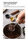 steel coffee powder measuring spoon, quantitative measurement of 15ML grams, milk powder spoon, measuring spoon, walnut handle coffee bean spoon&iuml;&frac14;&circ;Silver&iuml;&frac14;&permil;