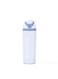 Insulated Portable Water Bottles, Double Drinking Mouth Vacuum Insulated Pop-up Cup, Ideal For Sports And Travel, BPA-free, 19 oz, White Blue