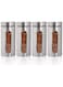 Stainless Steel Food Storage Canister Sets,Set of 4 Airtight Sugar Coffee Tea Candy Storage Jars 1300ml