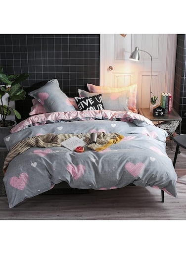 Home Luxurious All-Season Comforter Set - Soft, Cozy, and Elegant, Include 1 Comforter, 1 Fitted Sheet, 4 Pillow Covers (SS20, Single Size 160&Atilde;&mdash;210)