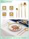 4-Piece Gold Flatware Set Elegant Stainless Steel Cutlery Set with Mirror Polished Design Compact Tableware for Home Restaurant Perfect Gift for Weddings Anniversaries and Special Occasions