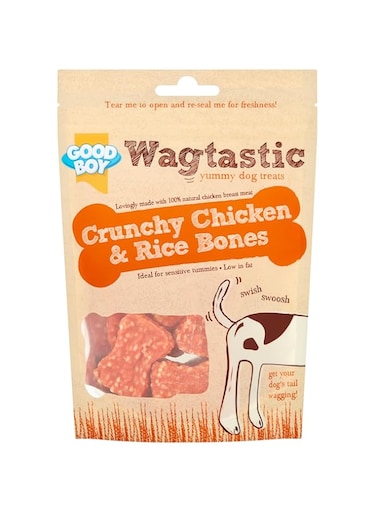 WAGTASTIC CHICKEN &amp; RICE BONES 70G