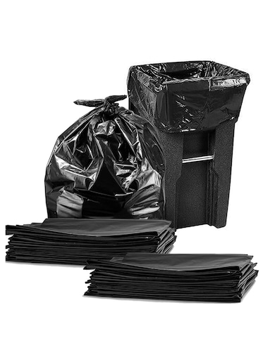Home Smart Garbage Bags Pack of 20 Pcs + 20 Pcs Free Black Color Good for Kitchen Home Garden and Outdoor Activity (105 x 125 cm) Pack