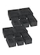 Mounay Clothing Storage Organizers, 12 Set Foldable Underwear Drawer Organizer and Closet Dividers, Storage Box for Clothes, Socks, Underwear (BLACK)