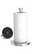 Paper Towel Holder Countertop, Stainless Steel Paper Towel Holder Stand with Weighted Base Suction Cups, Standing Paper Towel Roll Holder for Kitchen Bathroom (Silver)