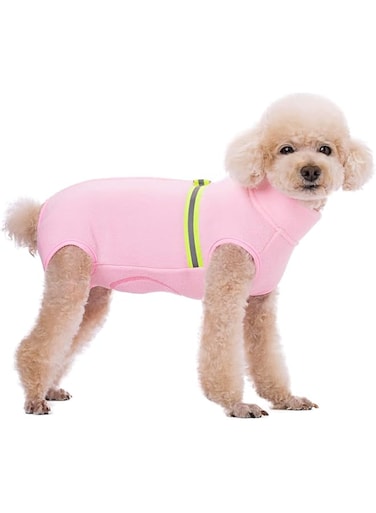 Small Dog Jacket, Warm Dog Sweater with D-Ring,Cold Weather Coat for Puppy Small Dogs (Pink, S)