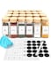 Spark It . 12 Glass Square Spice Jars With Bamboo Lid, Labels Stickers, Funnel, 1 Pen, 4 oz, Spice Container Set, . Airtight Storage Bottles For Herbs &amp; Spices, Kitchen Cabinet &amp; Drawer