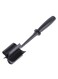 Meat Chopper, Handheld Heat Resistant Meat Chopper and Mixer, Multi-Function Meat Mincer, Hamburger Grinder, Potato Masher Tool, Meat and Poultry Tenderizer, Kitchen Utensil, Black, 11.02x2.44 Inch