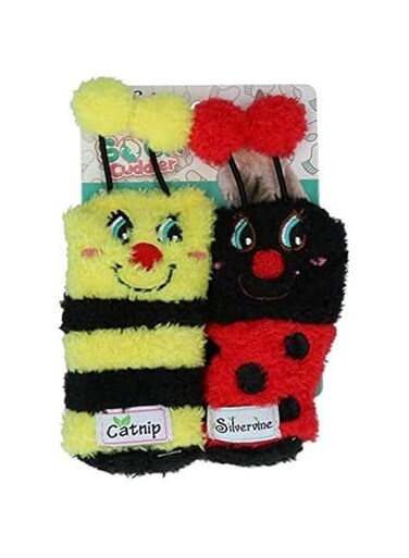 All For Paws Sock Cuddler Bug Sock Catnip Toy 2-Pieces Pack, 1.7 Kg
