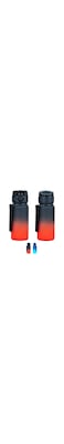 RAA' PRIME Water Bottle for Adults and Kids - USA Tritan Material, Fast Flow, Non-Toxic BPA Free, Flip Top Leak Proof Lid w/One Click Open. 350ml (Black/Red)