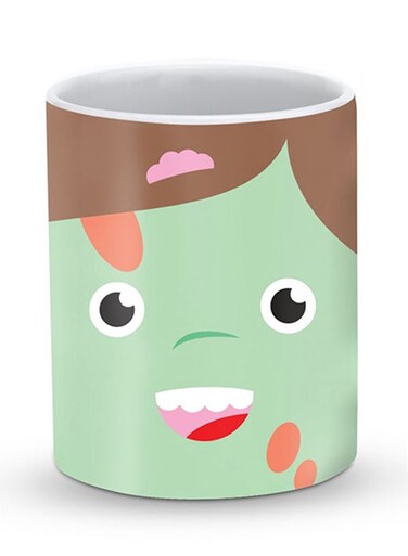 Premium Cute Avatar Designer Mug Green/Brown/Black