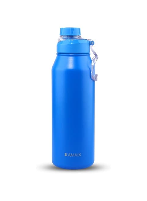 KEYSJEFF Insulated Water Bottle 1200ML Vacuum Stainless Steel Water Bottles Sports Leak Proof Double Walled Travel Water Bottle for Hot &amp; Cold Drinks, 2-in-1 Lid, Thermos for Kids Adults