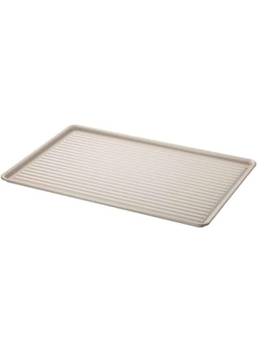Digital Shoppy Flat Dish Drainer, Holds Glasses, Bowls, Cutlery and Plates, High Edge, Lacquered Surface, Space-Saving Design - 52x35 cm (20 &frac12;x13 &frac34;)