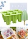 Silicone Popsicle Molds 6 Cavities Ice Pop Molds with Lid Reusable DIY Ice Cream Mold for Homemade Popsicles Ice Cubes Frozen Treats BPA Free Ice Lolly Molds for Kids Adults
