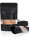 50Pcs Reusable Stand Up Bags,With Window,Zip Lock Food Storage Bags For Packaging Products,Sealable,15x22cm