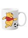 Cut Cartoon Printed Mug White/Yellow/Red