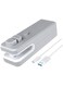 Excefore Mini Bag Sealer USB Rechargeable, 2 in 1 Heat Sealer and Cutter, Handheld Heat Vacuum Sealer for Plastic Bags Food Storage Snacks Freshness (Grey)