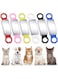 Molain 6 Pcs Slide On Dog ID Tag, Dog Collar Tag, Silicone Stainless Steel Dog Cat Personalized Name Engraved Tags, Custom Dog Tags, Silent Dog License Tag, Blank Pet ID Tags for Dogs Cats (6 Colors)