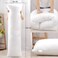 MAXQON 1-Piece Body Pillow Striped White, Long Pillow Extra Soft Microfiber Anti Allergic&amp;Anti-bacterial, Size(40x140CM)