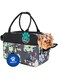 PetAmi Soft-Sided Floral Pet Carrier (Grey)