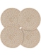 Set of 4 Pot Holders Trivets, Kitchen Potholders, Suitable for Placing Hot Dishes, Hot Pots, Hot Bowls, Teapots, Hot Pots, etc. with a Size of 7.9 Inches.