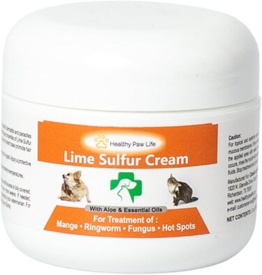 Classic's Lime Sulfur Pet Skin Ointment (2 oz) - Pet Care and Veterinary Treatment Against Ringworm, Mange, Lice, Flea, Itchy and Dry Skin - Safe Cream Ointment for Dog, Cat, Puppy, Kitten, Horse