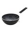 Non-Stick Sauce Pan Granite Saucepan For Easy Pour With Ergonomic Handle &amp; Safe Cooking 14 Black