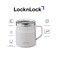 LocknLock Metro Mug 355ml White &ndash; Double-Wall Insulated Stainless Steel Mug with Spill-Resistant Lid