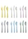 18-Piece Children's Cutlery Set, Mixed Colours
