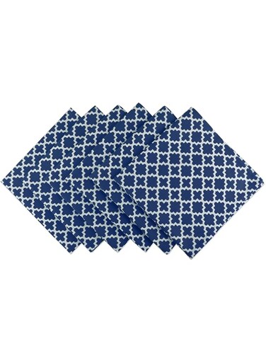 DII Lattice Tabletop Collection, Napkin Set, 20x20, Nautical Blue, 6 Piece