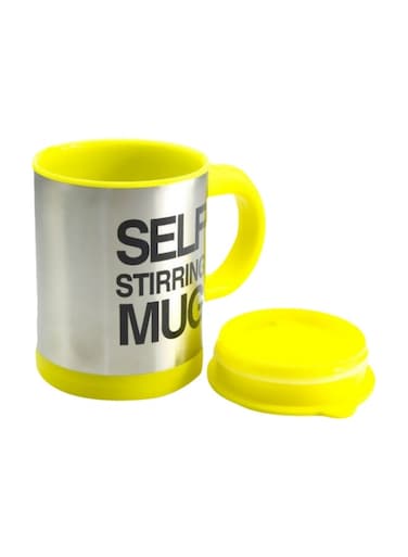 Stirring Mug Yellow/Silver