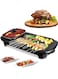 Smokeless Non-Stick Indoor 2 in 1 Large Electric Grill and Hot Pot, Shabu Electric Hot Pot with Divider, Indoor Korean BBQ Grill, Non-Stick BBQ Hotpot Grill Combo for Family Party