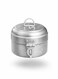 4-Pieces Round Storage Boxes For Sweet Dry Fruit Bakhoor, Jewellery dabba Silver 50 ML