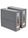 Set of 2 - Foldable Bed Sheet Organizers And Storage With Clear Window, Grey