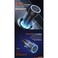 Porodo Blue RIVA 60W Dual USB-C Car Charger with 1m USB-C to Lightning Cable, PD30 Fast Charging
