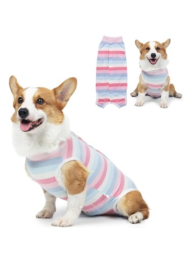Dog Recovery Suit Dog Onesie for Surgery Recovery, Dog Surgery Recovery Suit for Small Medium Dogs, E-Collar Alternative After Surgery Wear Anti Licking Abdominal Wounds Pet Surgery Recovery Suit
