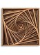 Bpa 3D Square Design Laser Cut Wooden Mandela, Size 30 cm x 30 cm