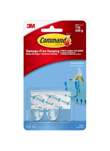 Command 2 Pack Clear Small Hook