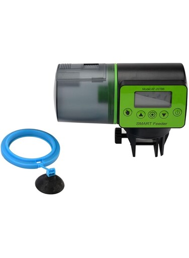 Eacam Auto Fish Feeder Fish Tank Automatic Feeder Intelligent Timing Automatic Smart Feeder Large Capacity Aquarium Tank Timer Feeder Vacation Aquarium Fish Feeder