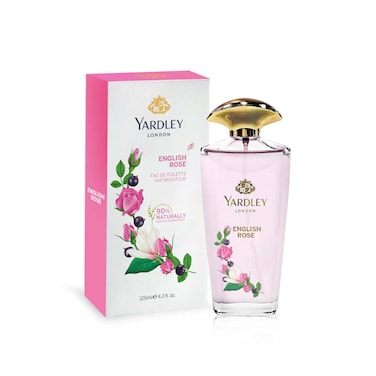 Yardley London Eau De Toilette, English Rose, 125ml