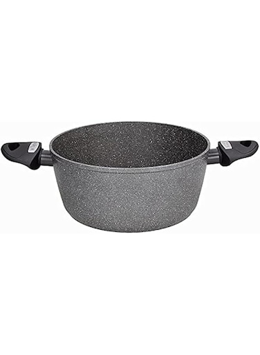 Tognana Mythos Marble Saucepan 2 Handle With Lid, 24 cm Diameter