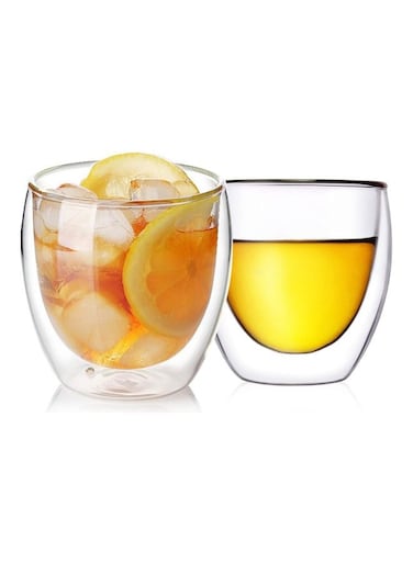 Latte Glass Coffee Cups multicolour 250mm