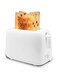 KAERDIYA Bread Toaster, 2 Slices, 220V, White, Home Plastic stainless steel Material can Toast Two Pieces Breakfast Bread Sandwich Light Food Maker (W)