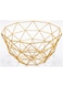 Fruit Serving Basket Bowl Metal Storage Container Centerpiece Display Bowl for Living Room Decoration and Modern Kitchen Table - BIG GOLD