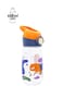 Tritan Water Bottle for Kids with Straw &amp; Handle &acirc;&euro;&ldquo; 480 ml BPA Free Kids Water Bottles, Leakproof Water Bottle with Straw, Kids Water Bottle For School, Toddler Water Bottle (Orange)