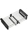 Tazweeq Dish Drying Rack, Adjustable Stainless Steel Drainer Basket Drain Tray for Dish Vegetable Fruit