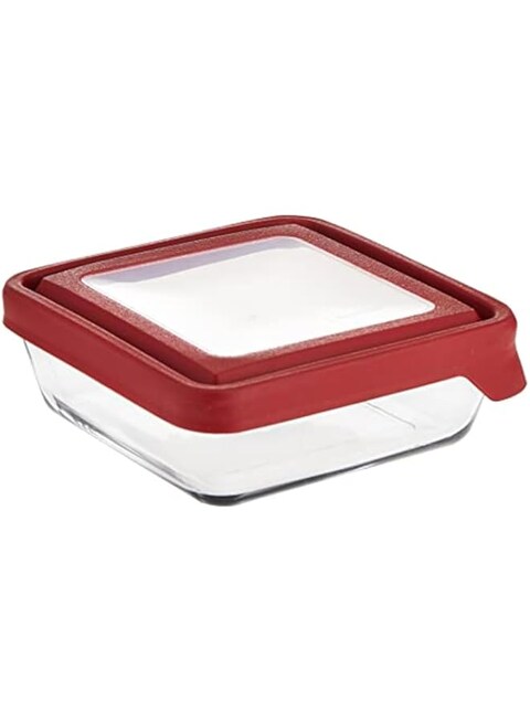 Anchor Hocking Trueseal Glass Food Storage Container With Lid, Cherry, 4 3/4 Cup, 91906AMZ