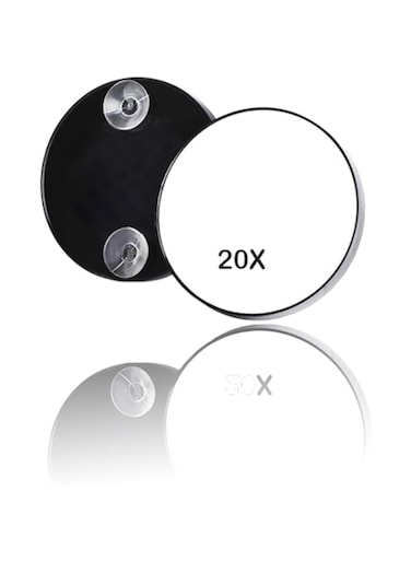 Sweet seven Portable 20X Magnifying Mirror with Suction Cups - Lightweight and Durable Travel-Friendly Tool