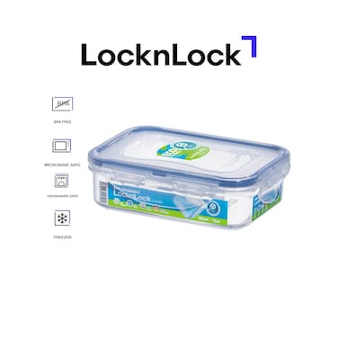 LocknLock 360ml  Rectangular  Airtight Food Storage  - BPA-Free, Microwave, Freezer, and Dishwasher Safe