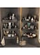 3 Pack Bathroom Shower Shelves, Self Adhesive No Drilling Bathroom Corner Shower Caddy Organizer Rack with Integral Hook, Wall Mounted Rustproof Shower Storage Baskets for Bathroom, Kitchen and Toilet